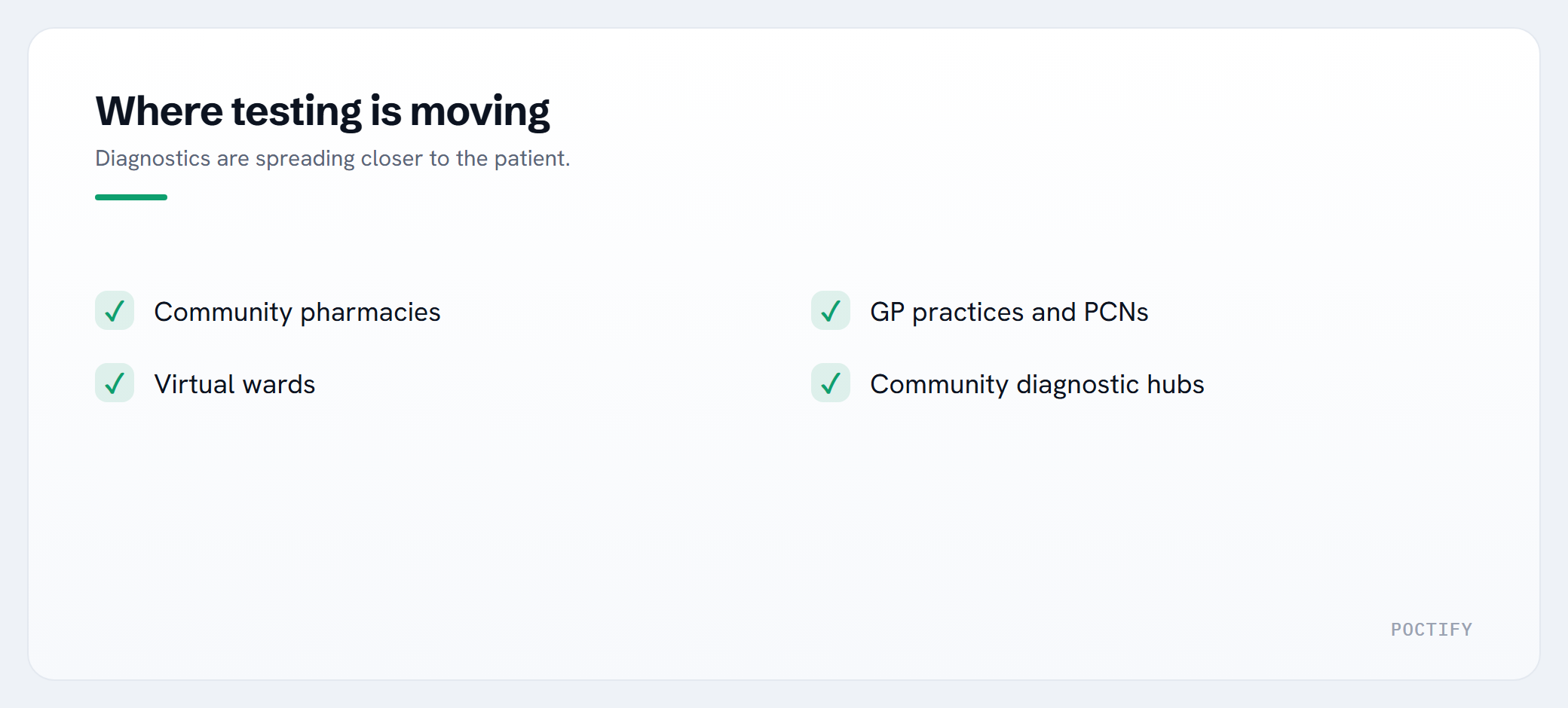 Where testing is moving